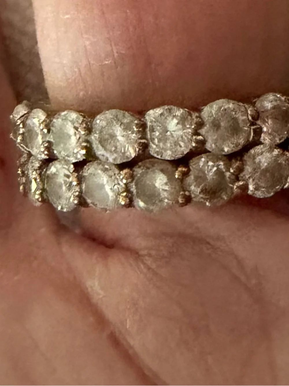 Round diamond eternity rings